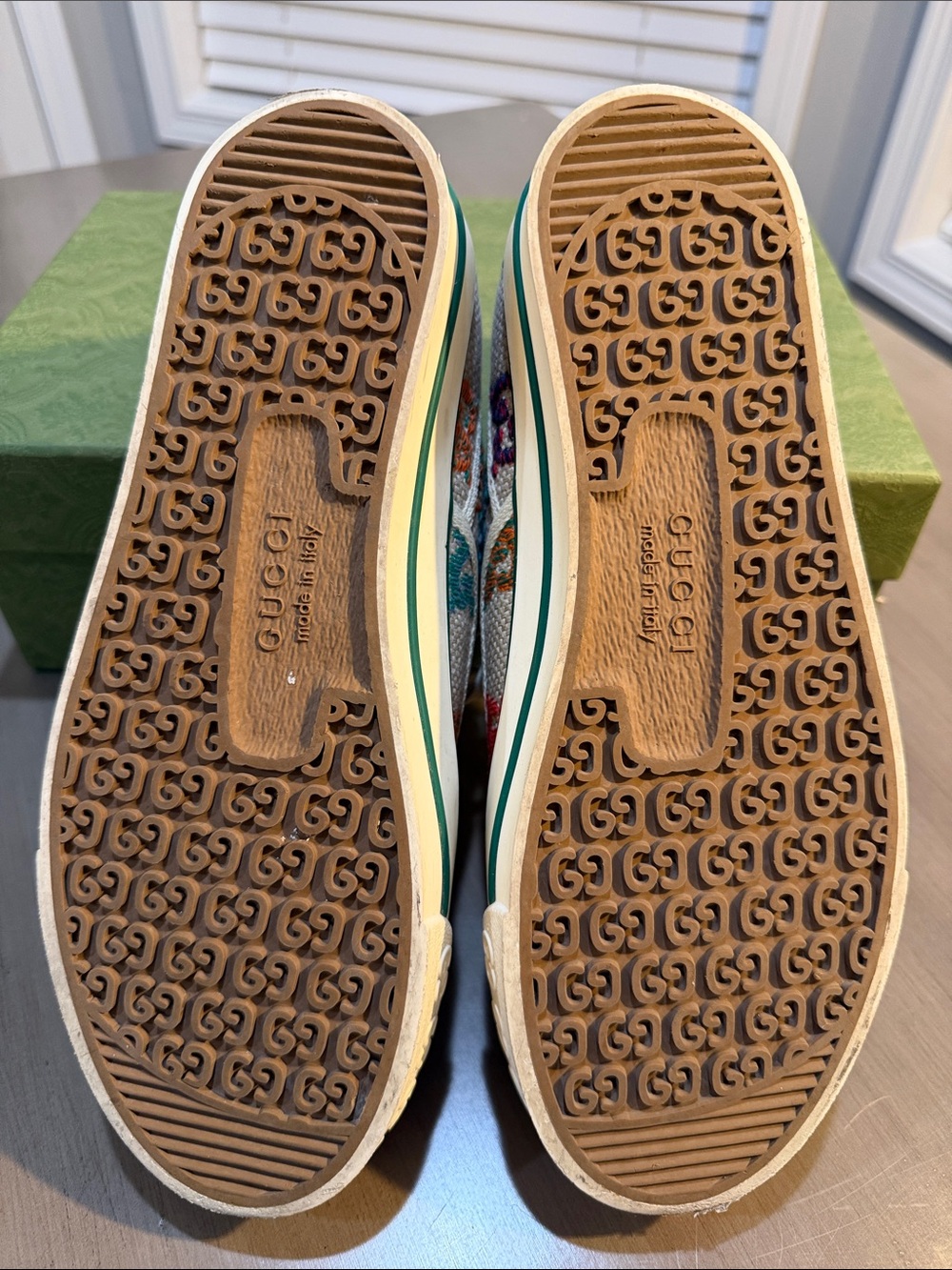 Gucci Multicolor GG Canvas Low-Top Sneakers - Picture 8 of 13